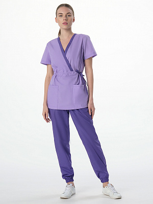 Костюм женский Симпл-001 (тк.Смесовая,120) MedLine, фиолетовый/сирень MedLine в Ханты-Мансийске 1