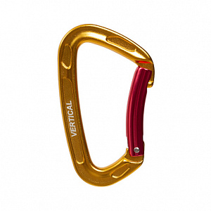 Ver 0269-1.gold Карабин скалолазный с гнутой защелкой (Keylock) Vertical C в Ханты-Мансийске 0