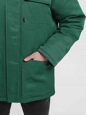 Куртка зимняя Квайл NEW (тк.Смесовая,210), зеленый/лимонный
