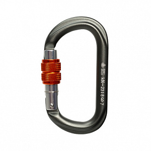 Ver 0261 Карабин «GRAY» овал с муфтой (Keylock) Vertical C в Ханты-Мансийске